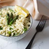 Lemon and Asparagus Orzo Salad