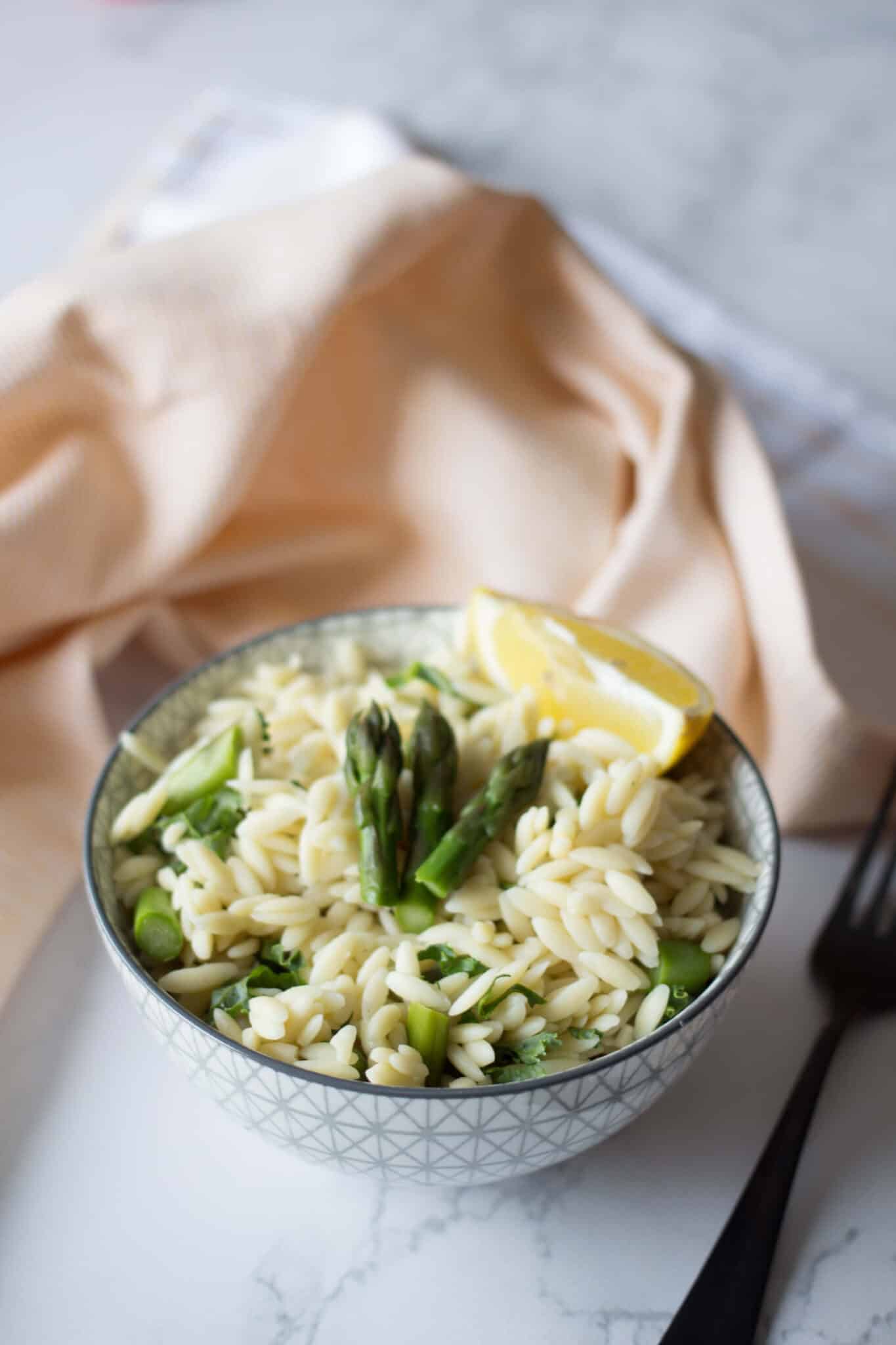 Lemon and Asparagus Orzo Salad VegKitchen