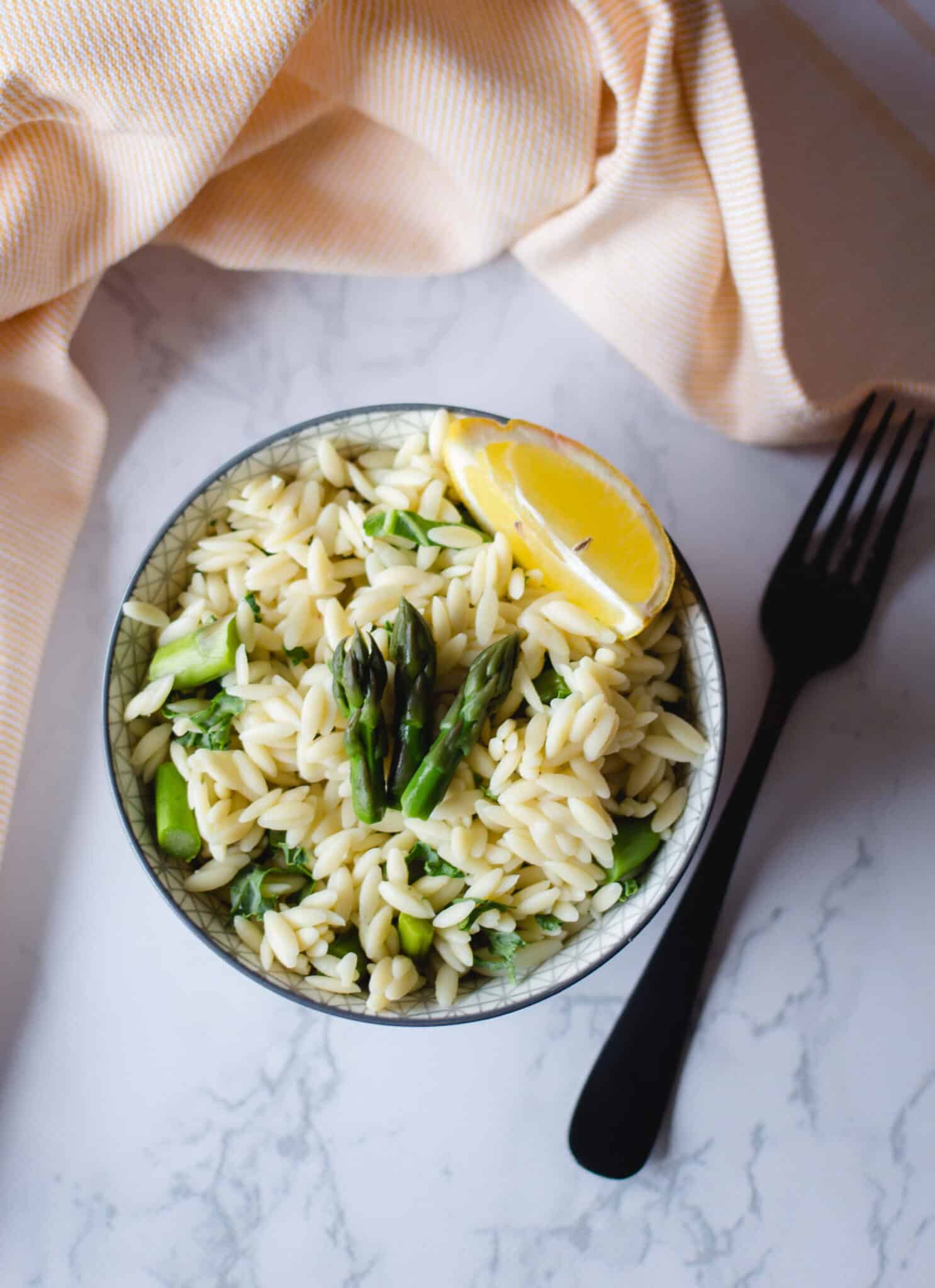 Lemon and Asparagus Orzo Salad VegKitchen