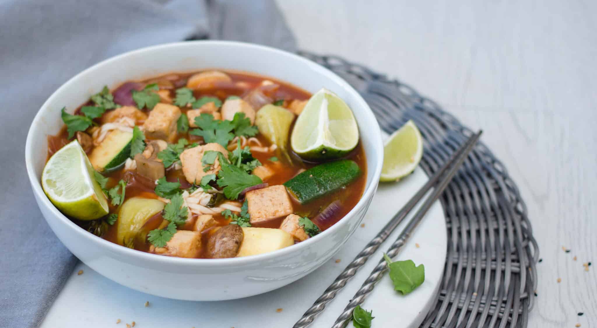 Easy Tofu Ramen Soup