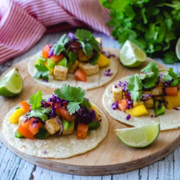 Tofu and Mango Vegan Tacos