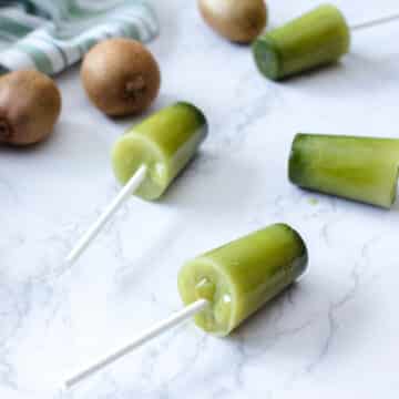 Kiwi and Apple Popsicles