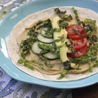 hummus cucumber avocado wrap