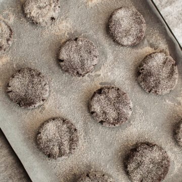 vegan crinkle cookies