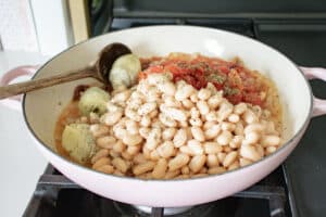 white beans and kale