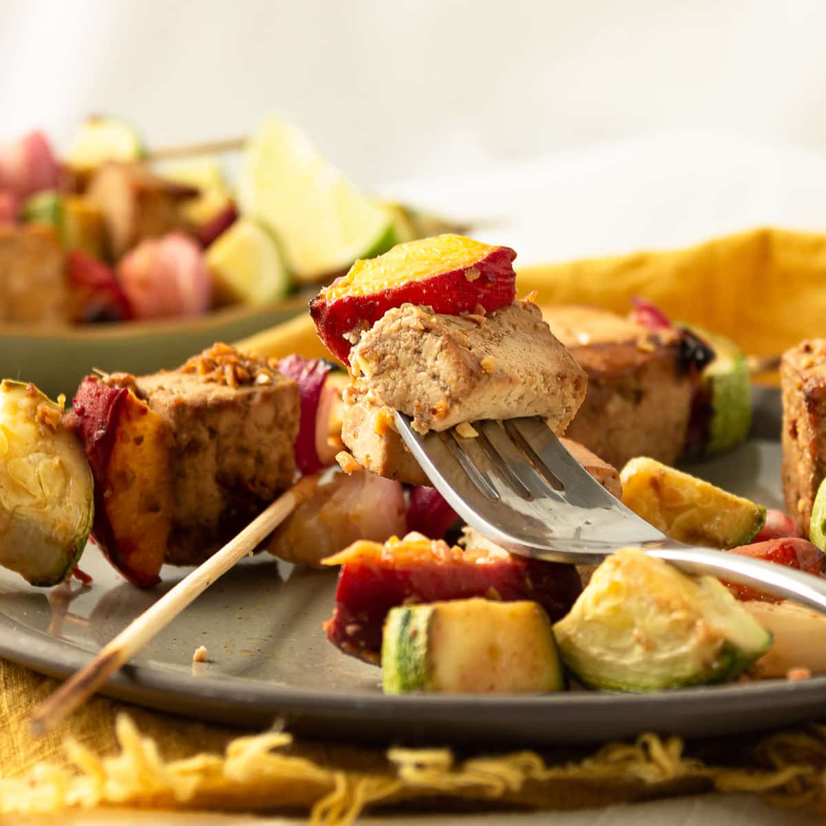 Grilled Tofu Skewers with Sriracha Sauce Recipe