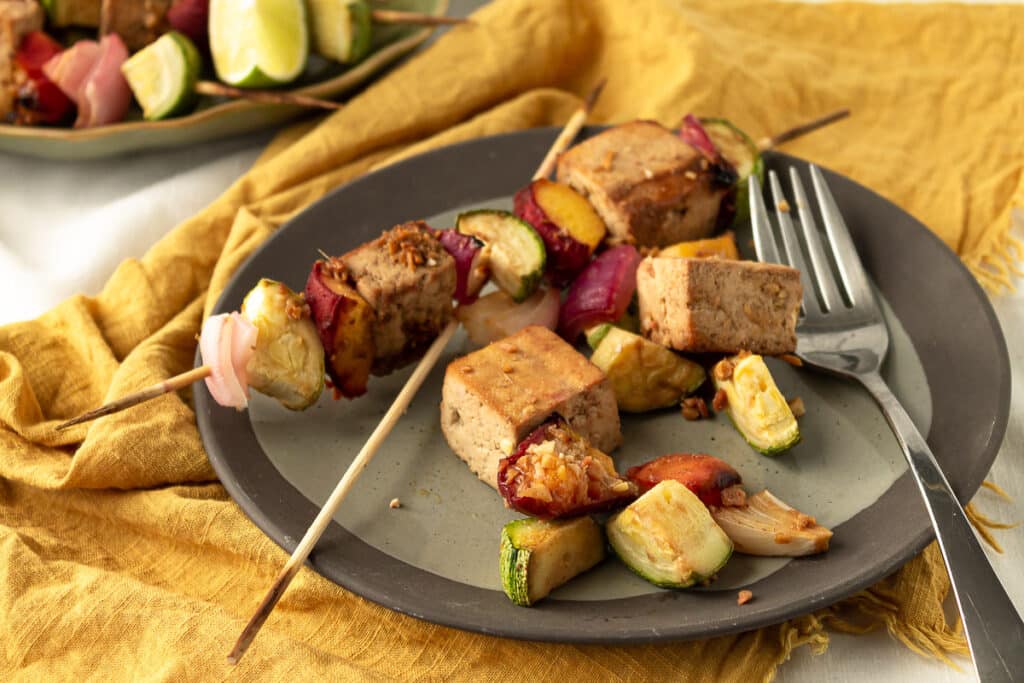 Grilled Tofu Skewers Vegan recipes by VegKitchen