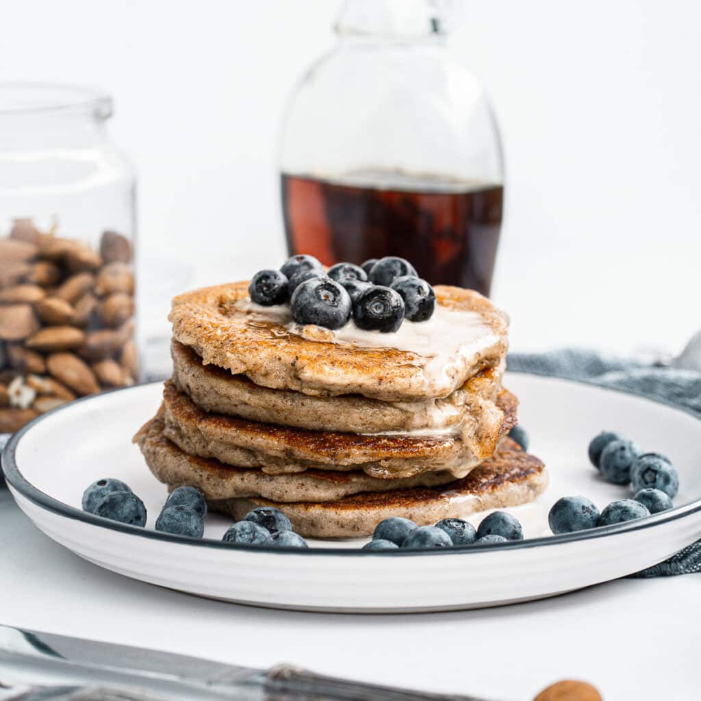 Vegan Almond Flour Pancakes Vegan recipes by VegKitchen