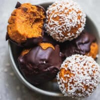 vegan carrot cake bliss balls