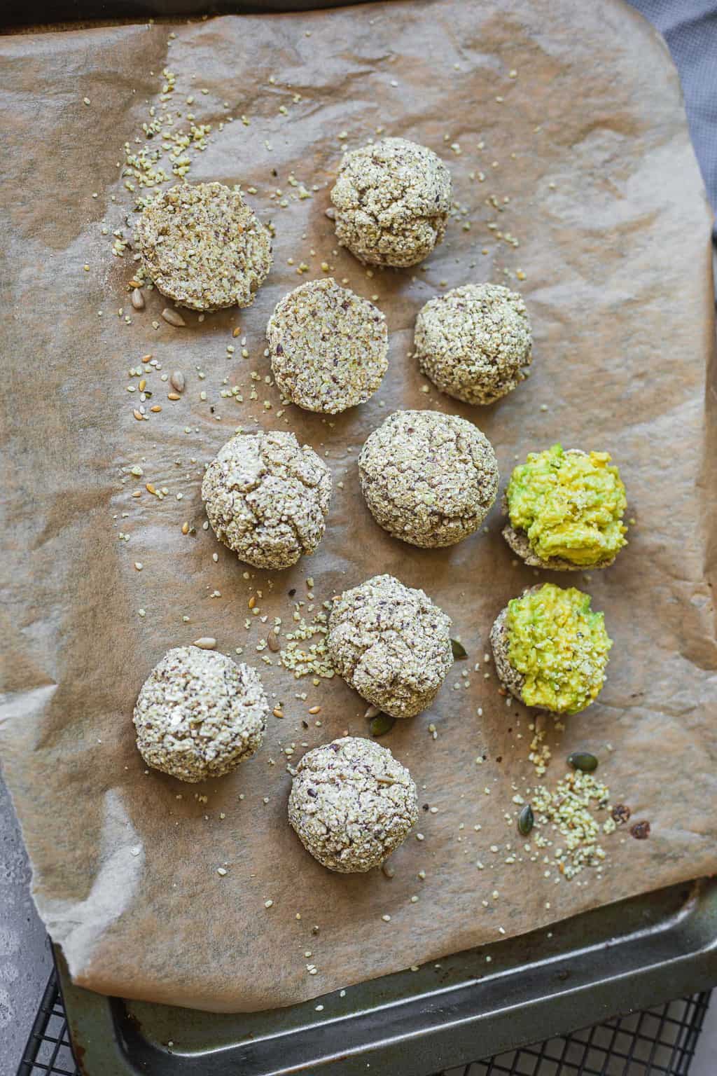 gluten-free vegan quinoa bread rolls