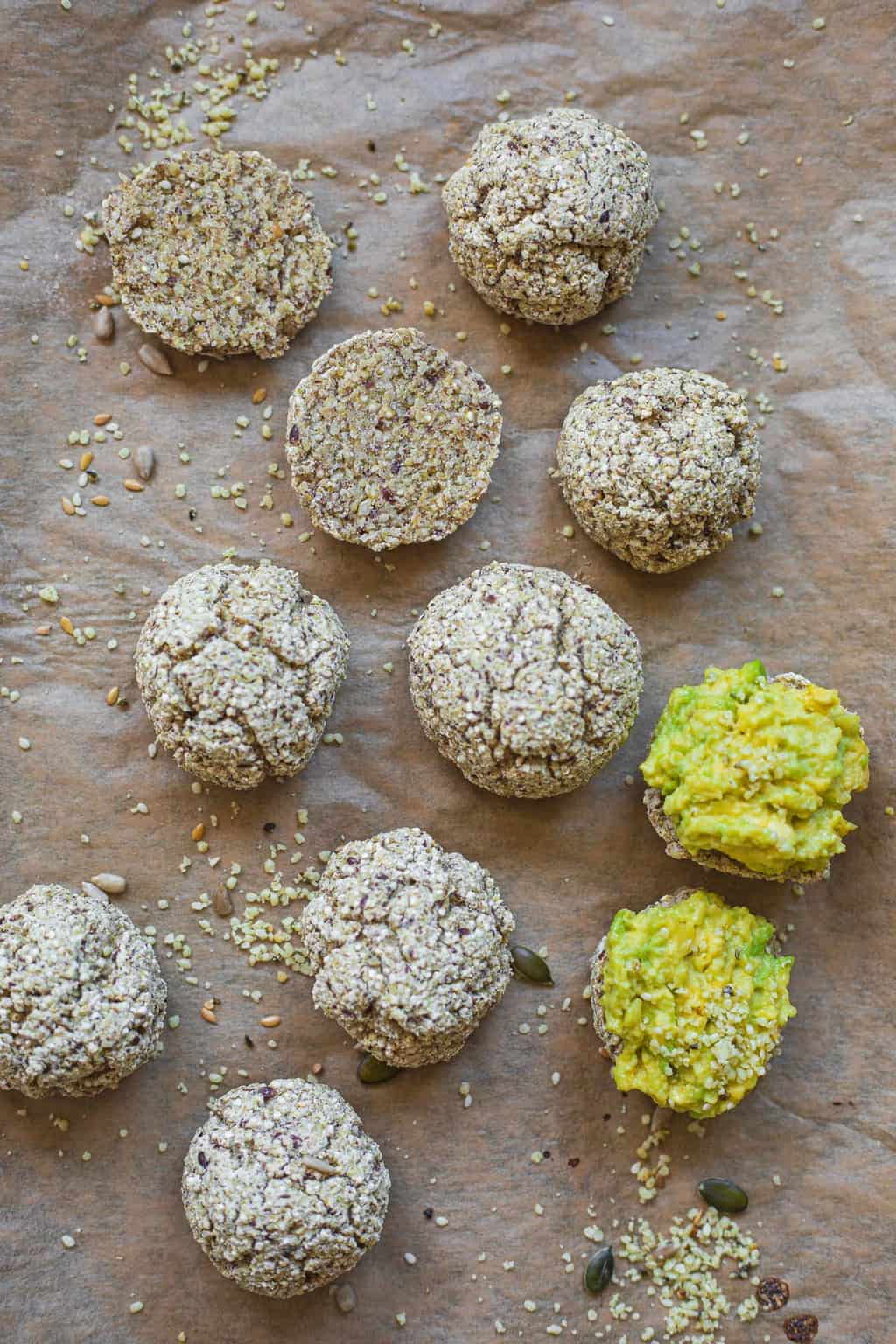 gluten-free vegan quinoa bread rolls