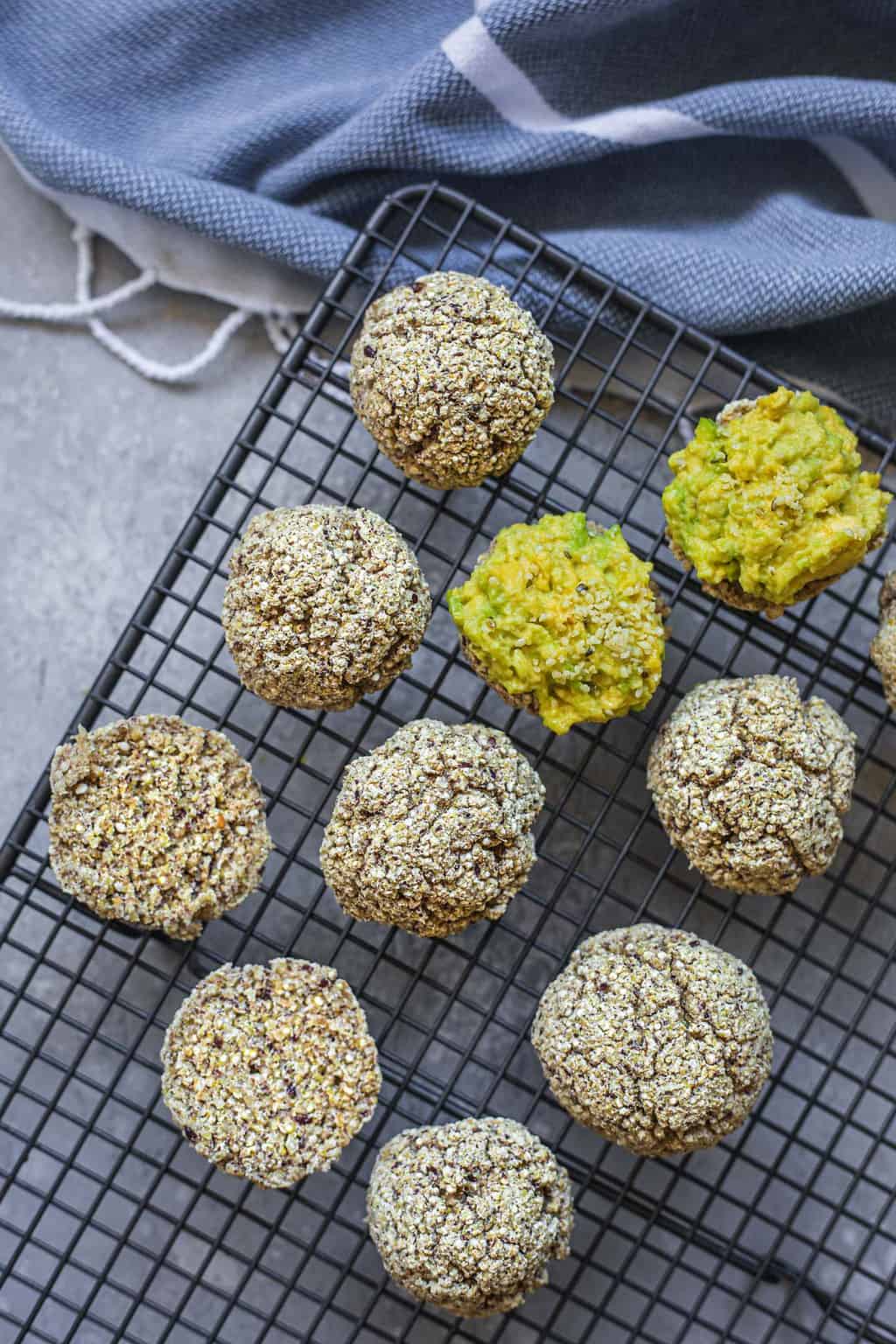 gluten-free vegan quinoa bread rolls