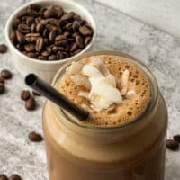 creamy and delicious vegan chocolate shake