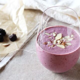 Blackberry Almond Protein Smoothie