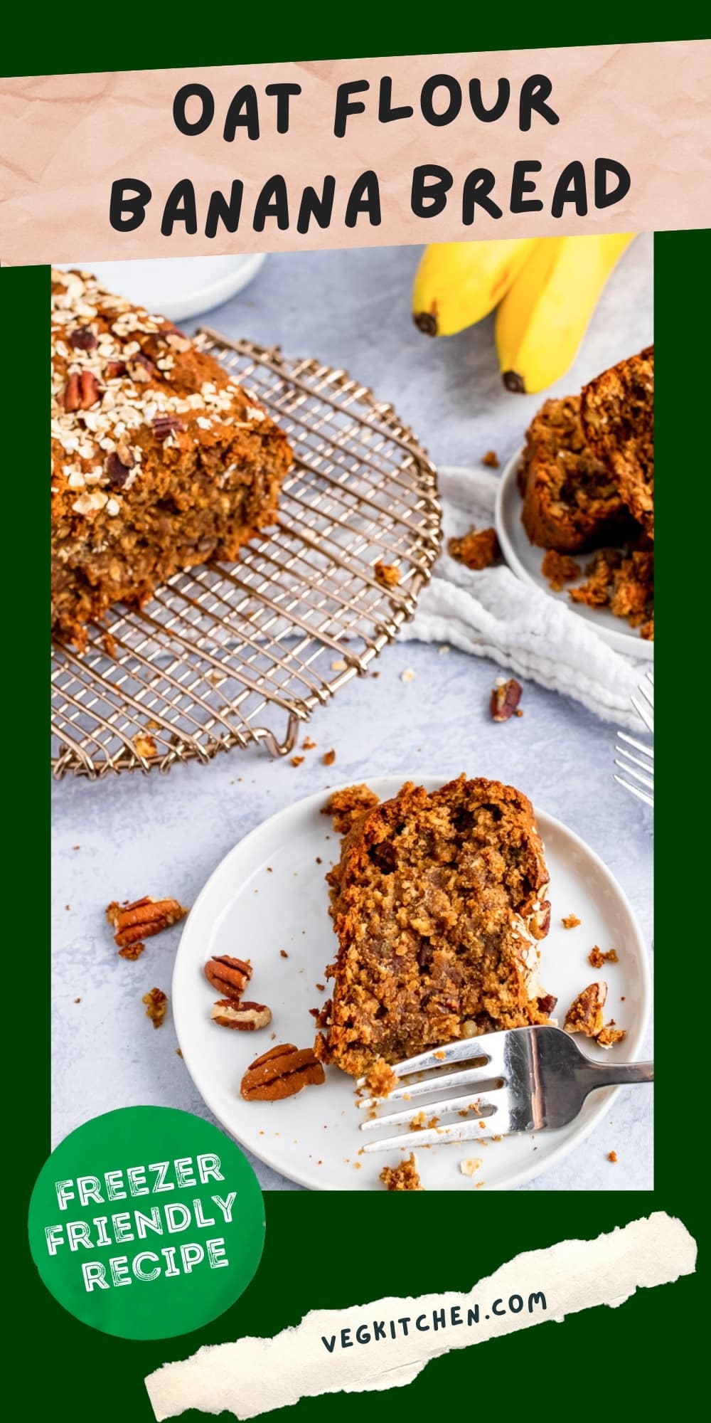 Oat Flour Banana Bread