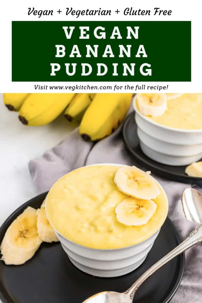 vegan banana pudding