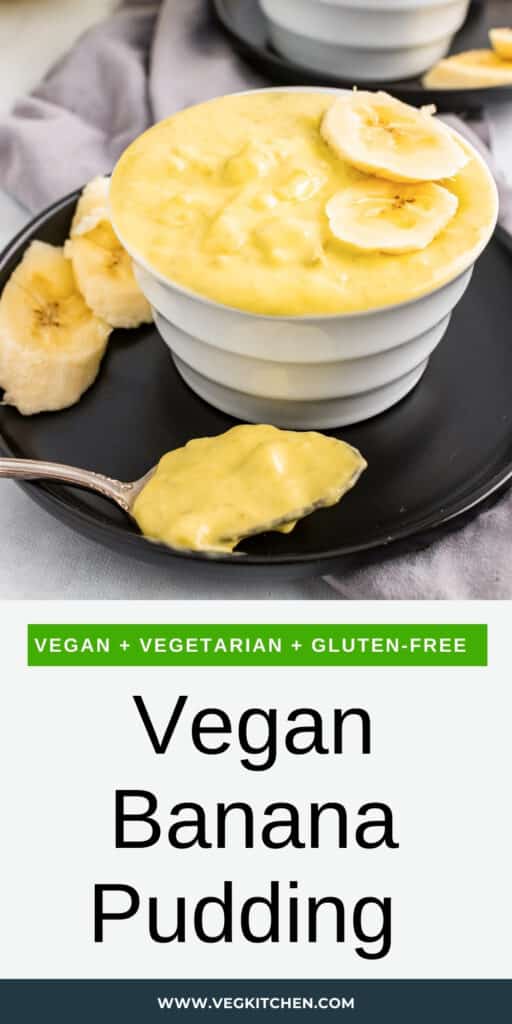 vegan banana pudding