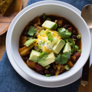 Image for Slow Cooker Butternut Squash Chili with Porter
