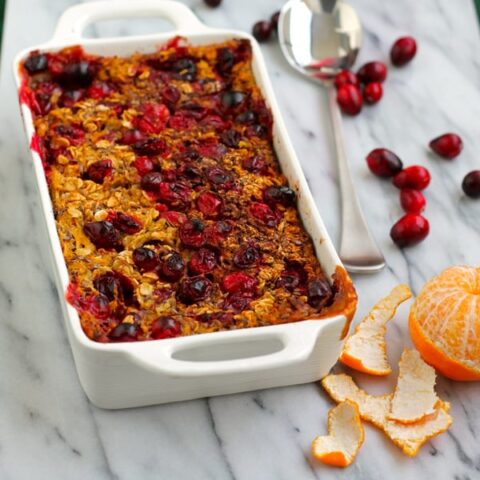 Cranberry Orange Baked Oatmeal