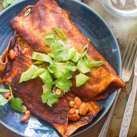 Image for Vegan Slow Cooker Pinto Bean Enchiladas