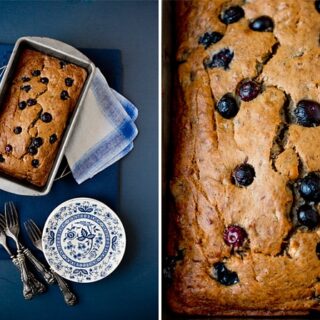 Vegan Blueberry Banana Bread