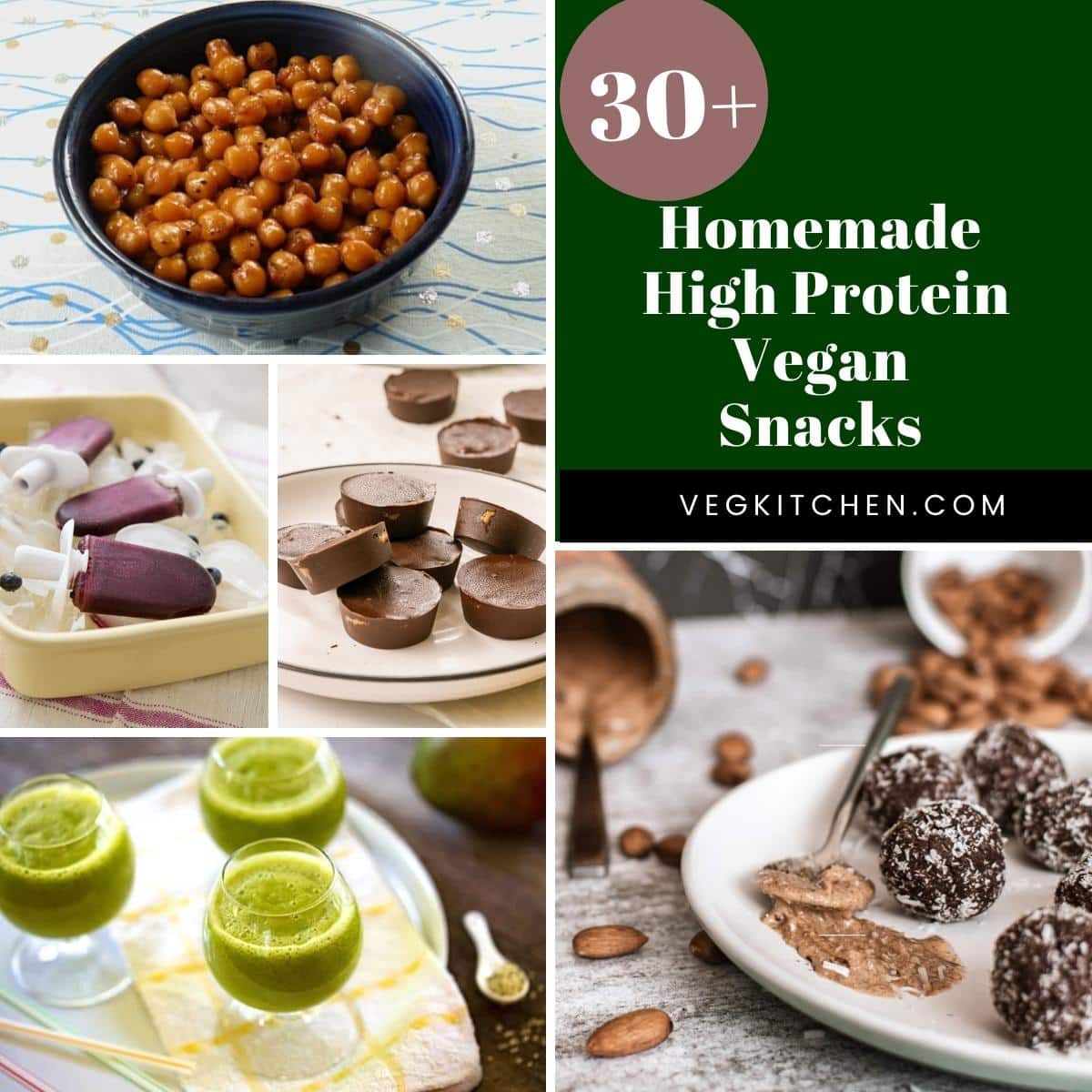 snacky recipes that are vegan and high in protein
