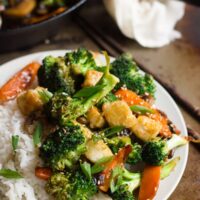 Winter Vegetable Stir-Fry with Crispy Tofu