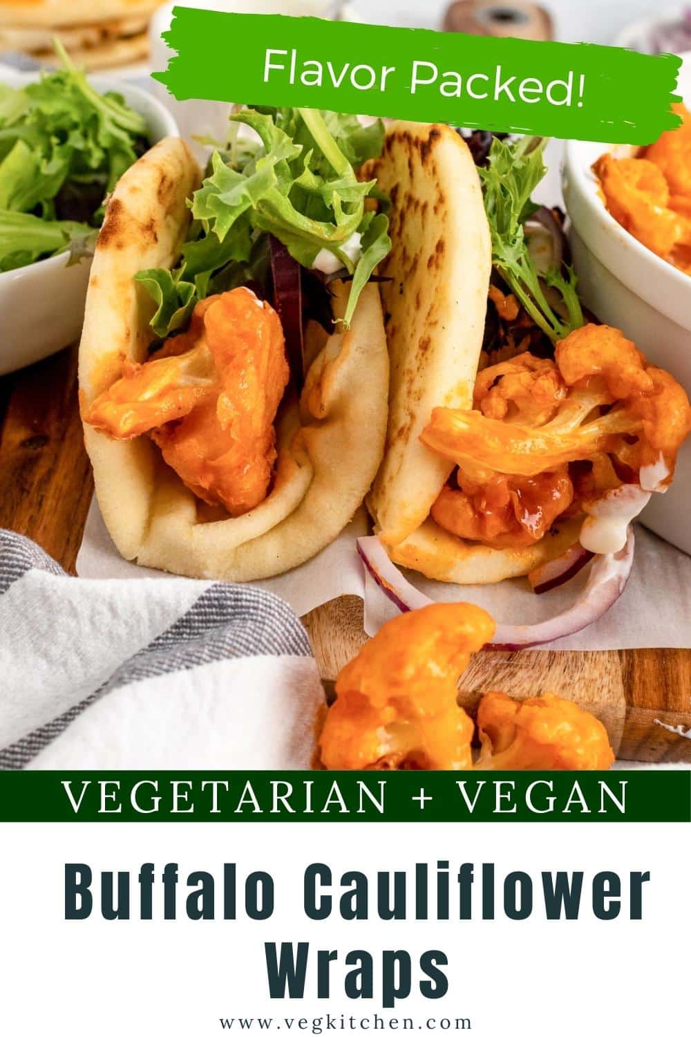 Buffalo Cauliflower Wraps VegKitchen