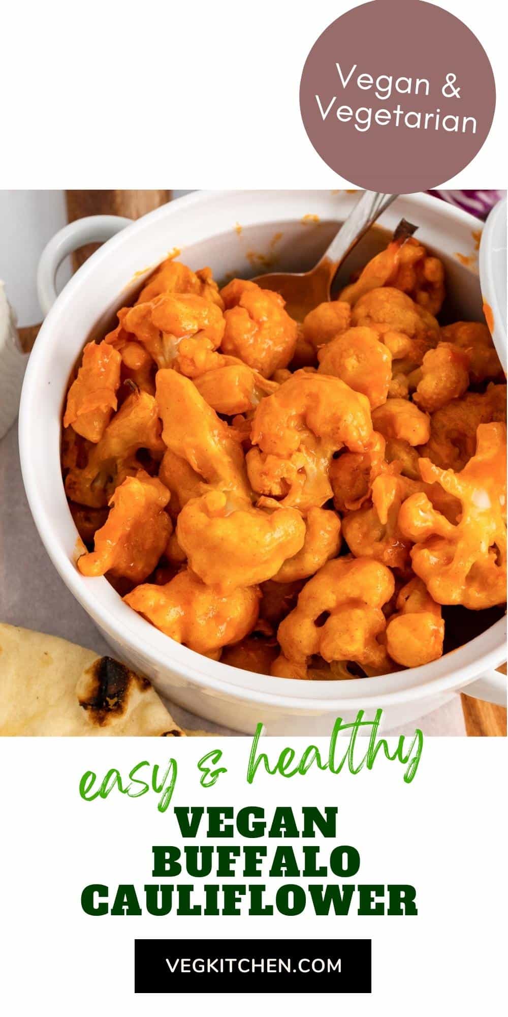 Vegan Buffalo Cauliflower Vegan recipes by VegKitchen