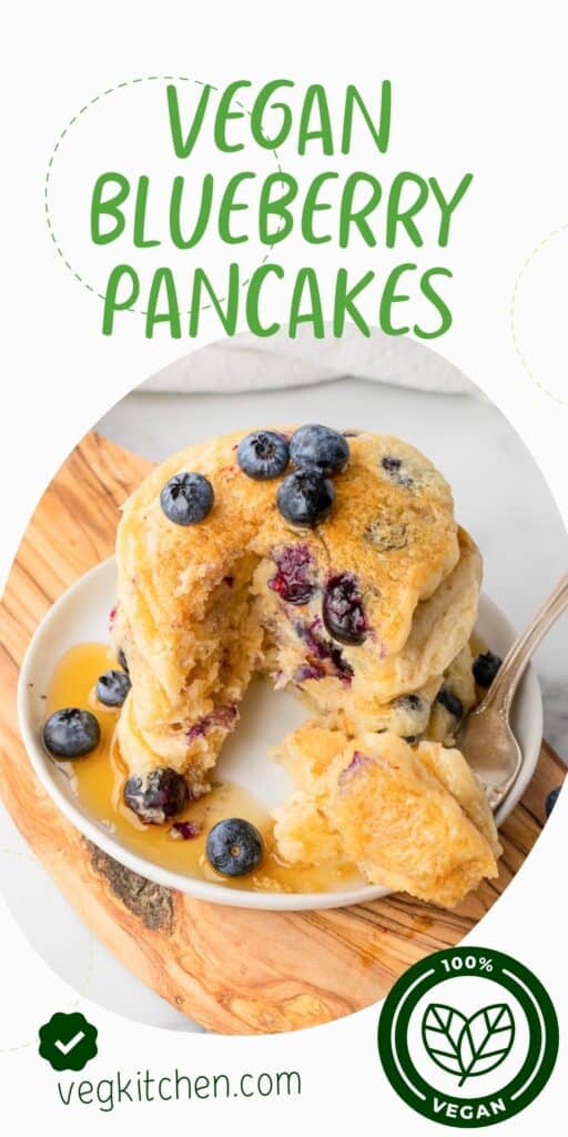 vegan blueberry pancakes