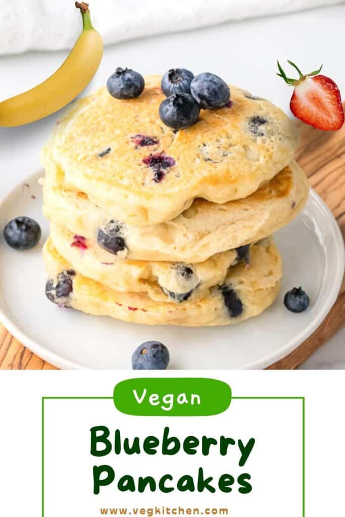 vegan blueberry pancakes