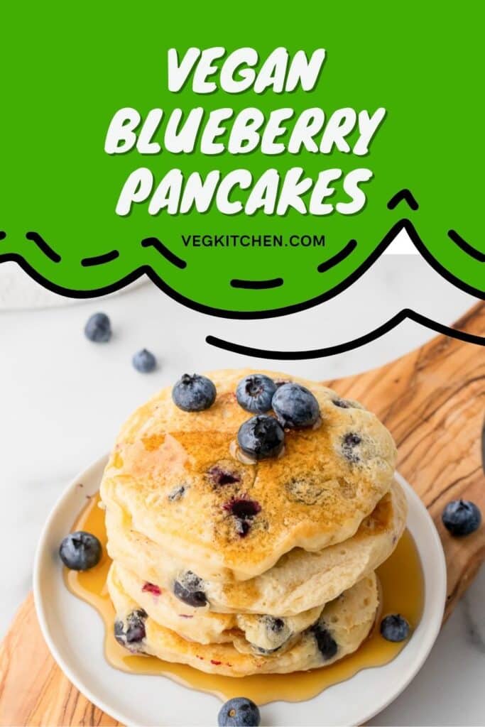 vegan blueberry pancakes