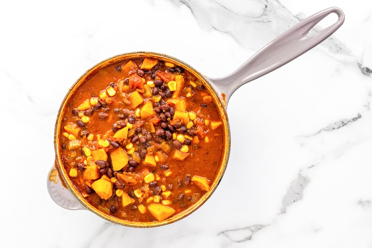 Sweet Potato Black Bean Chili Vegan recipes by VegKitchen