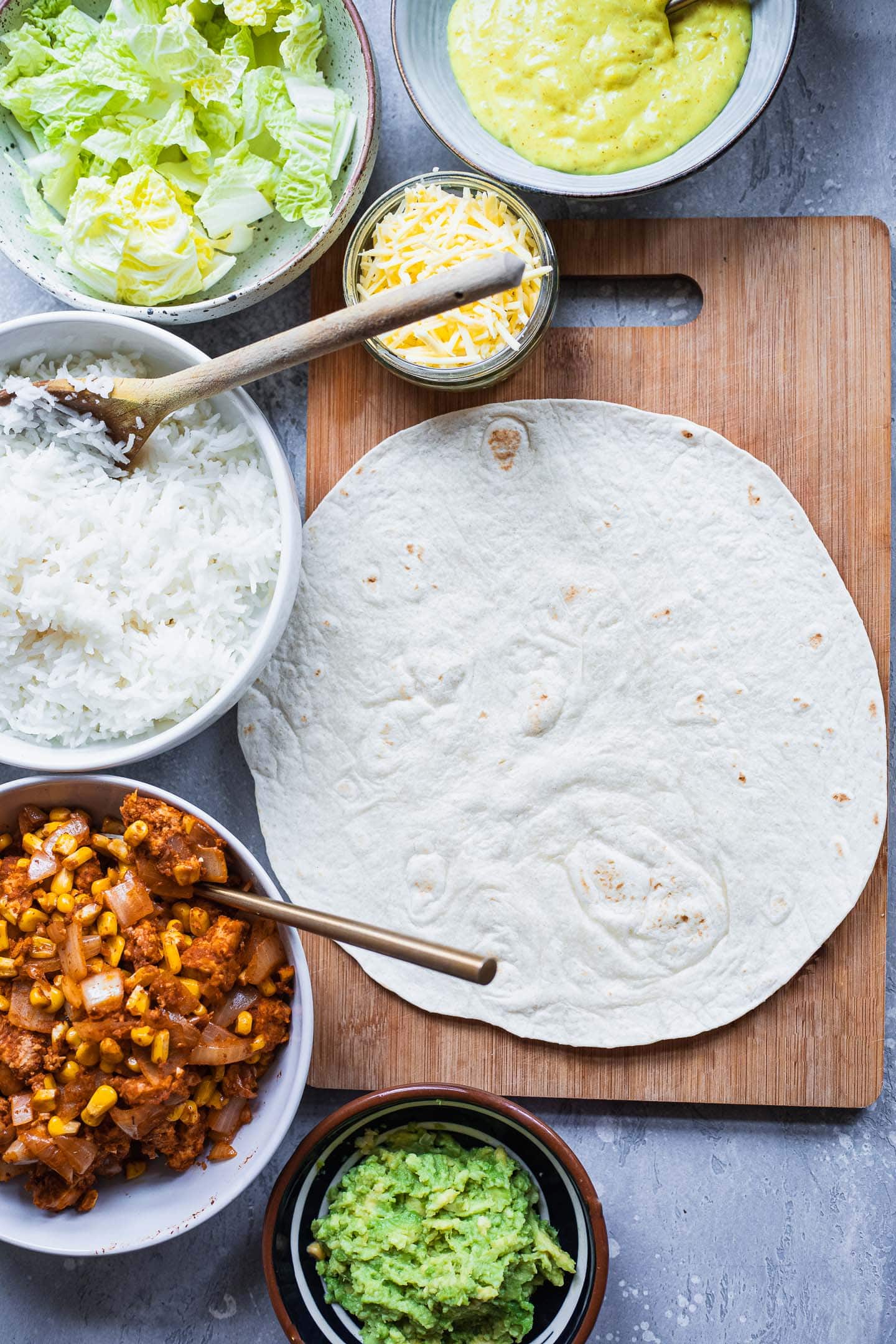 Vegan Crunchwrap ingredients