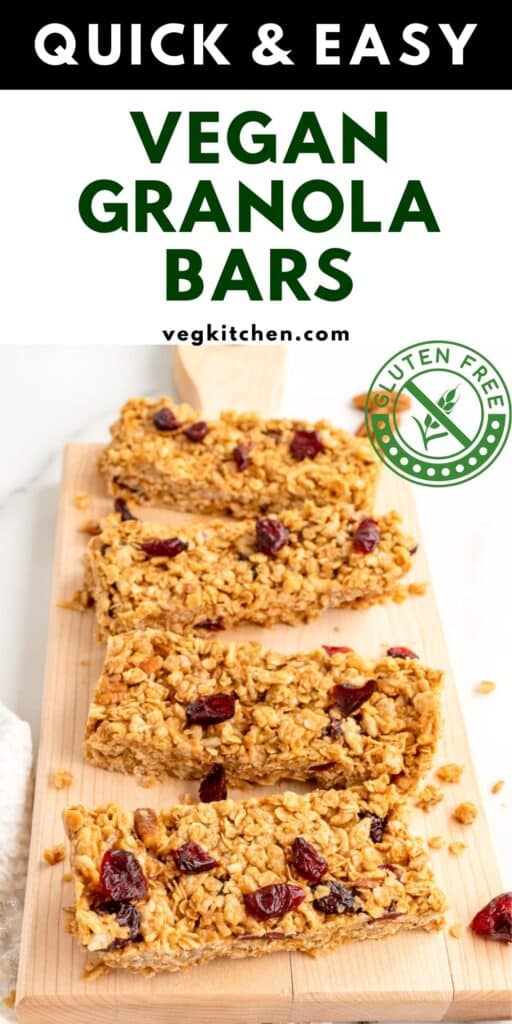 granola bars vegan gluten free