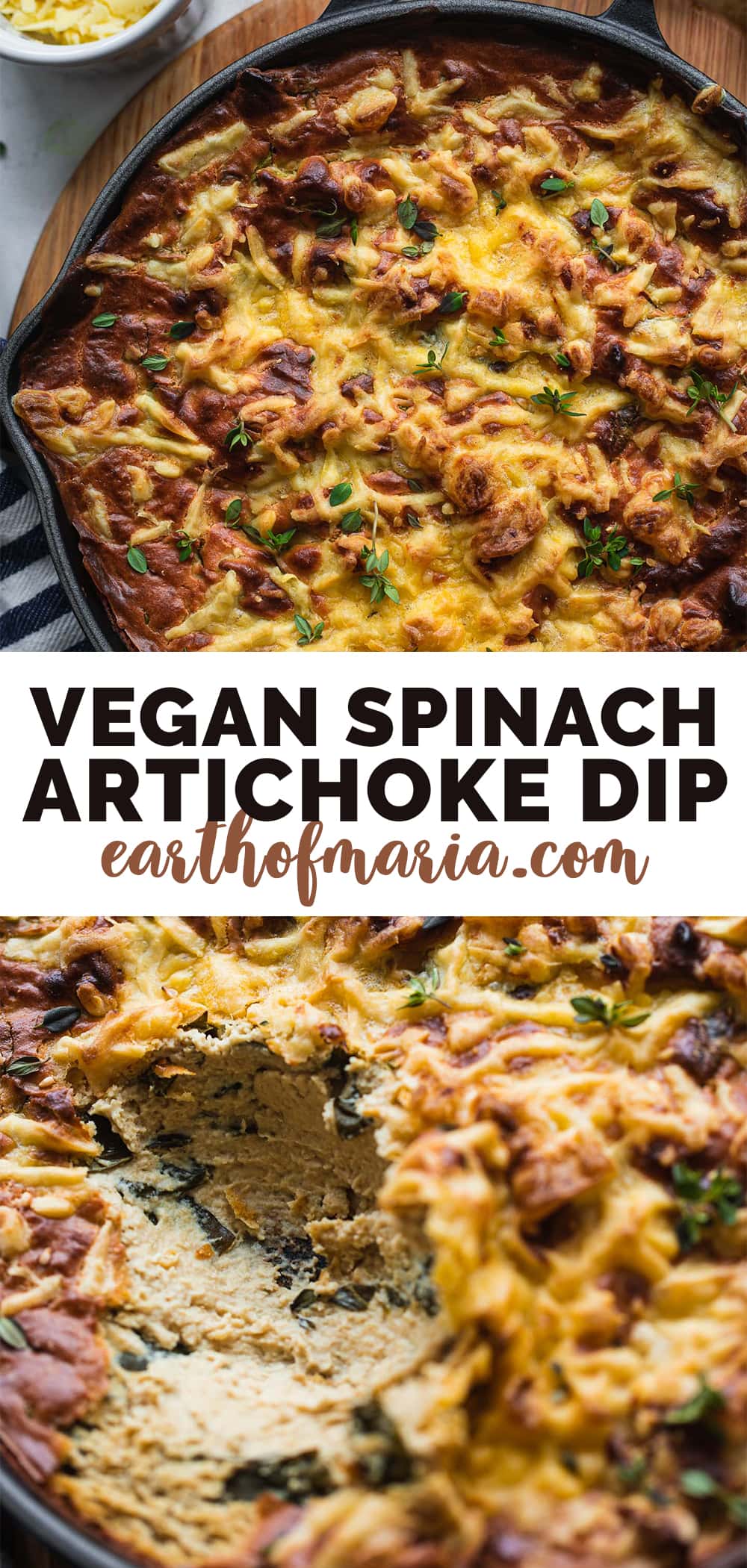 Vegan spinach artichoke dip