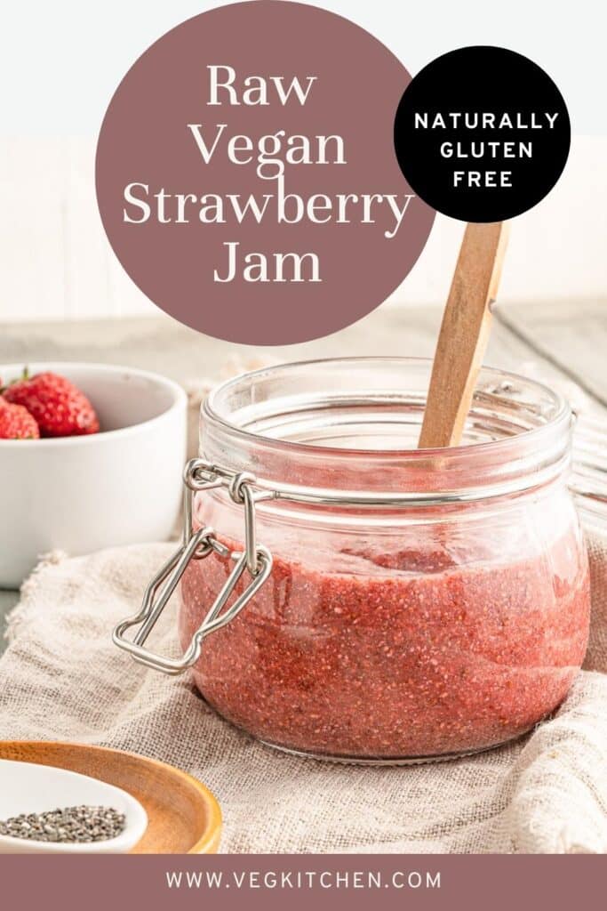 raw strawberry jam