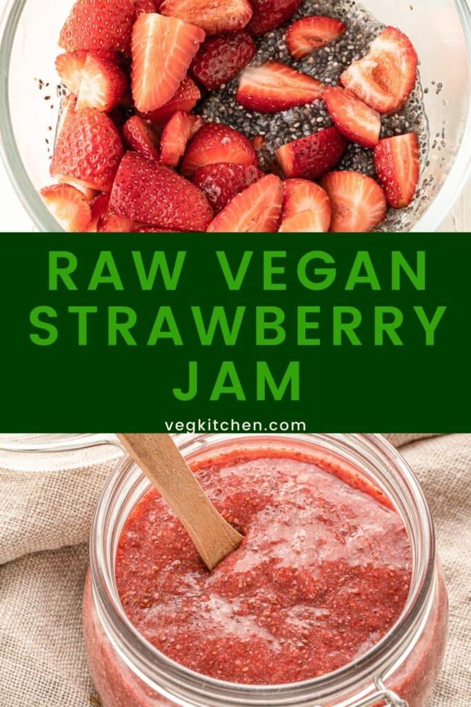 raw strawberry jam