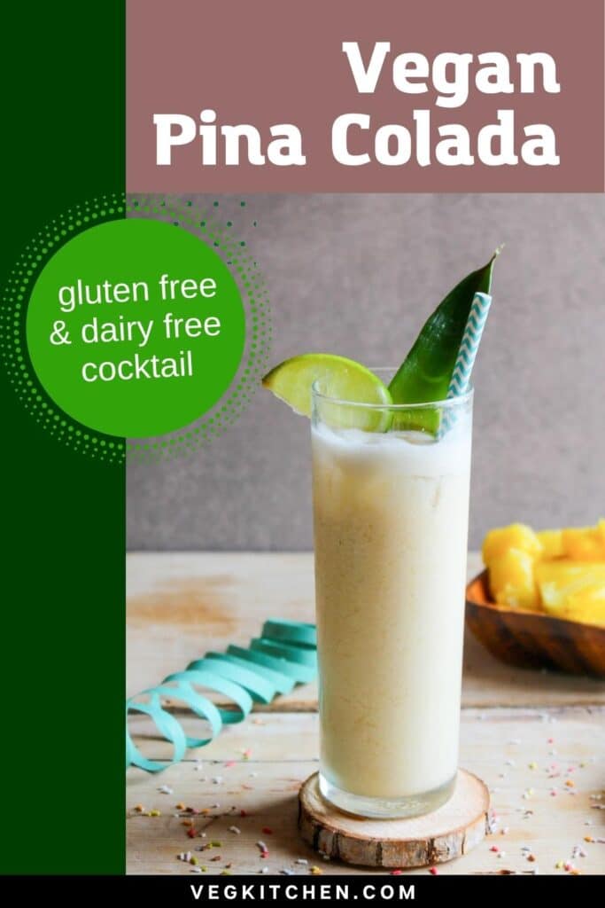 creamy pineapple and coconut drink