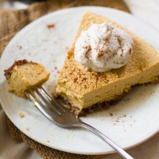 vegan pumpkin cheesecake