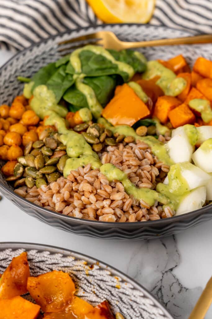 Farro Bowl Vegan recipes by VegKitchen