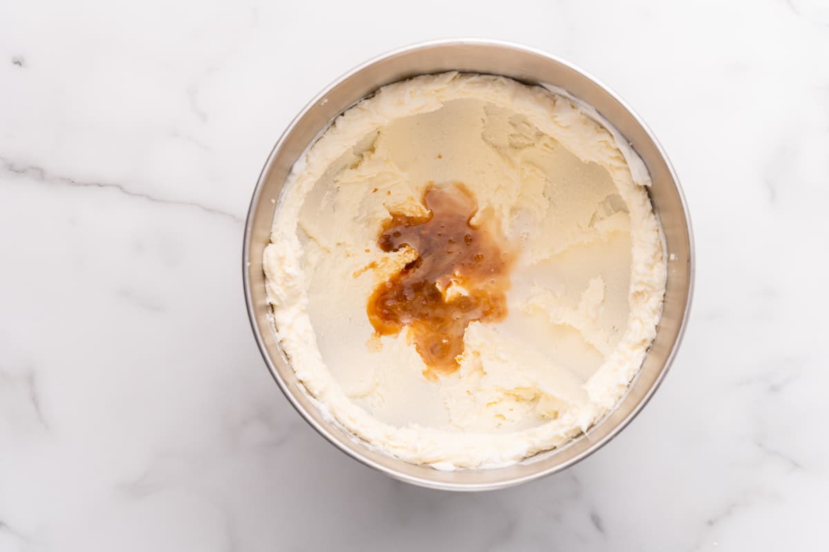 mixing together the wet ingredients for the vegan christmas cookie dough