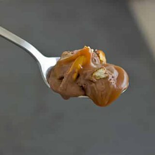chocolate caramel pretzel gelato