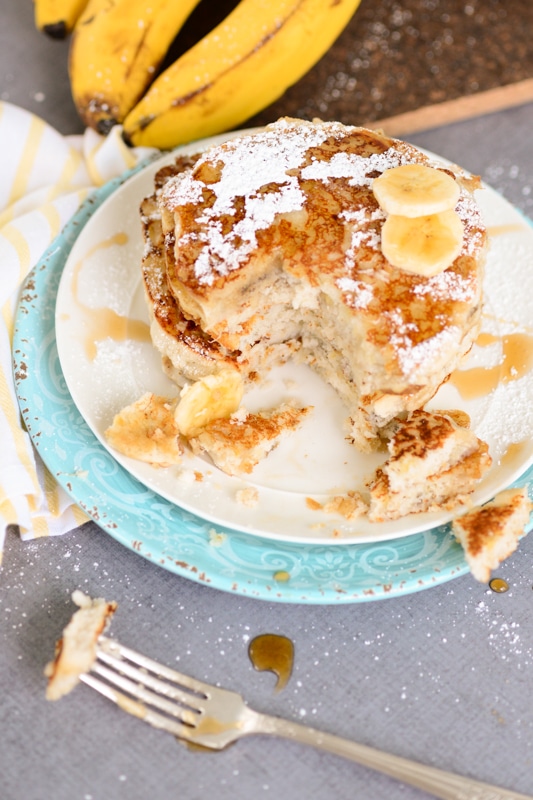 Vegan Banana Pancakes {gluten free}