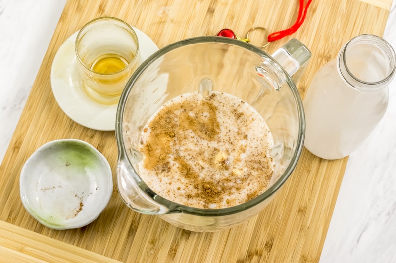 natural sweetener maple syrup vegan eggnog