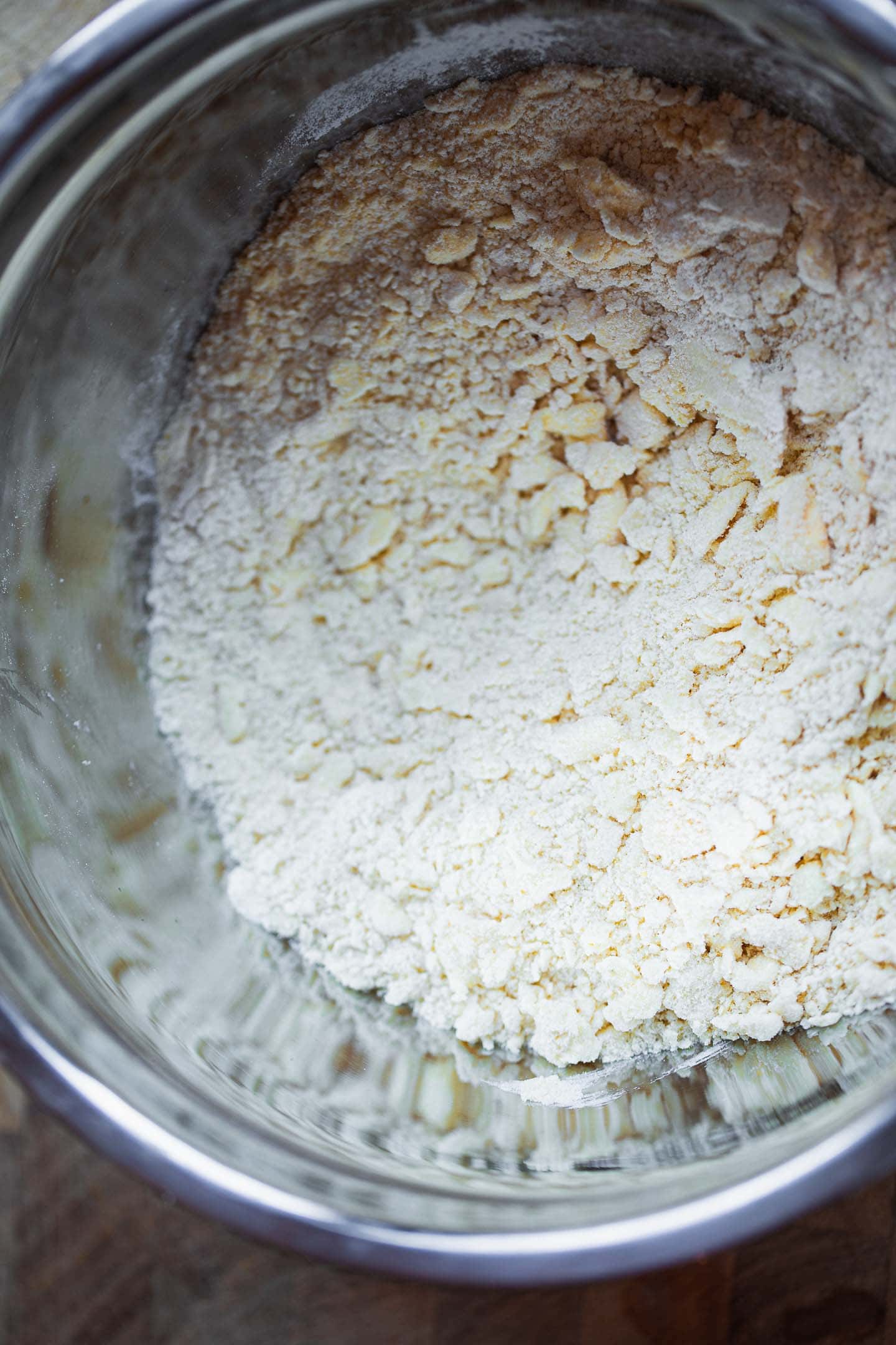 Dry ingredients for vegan biscuits
