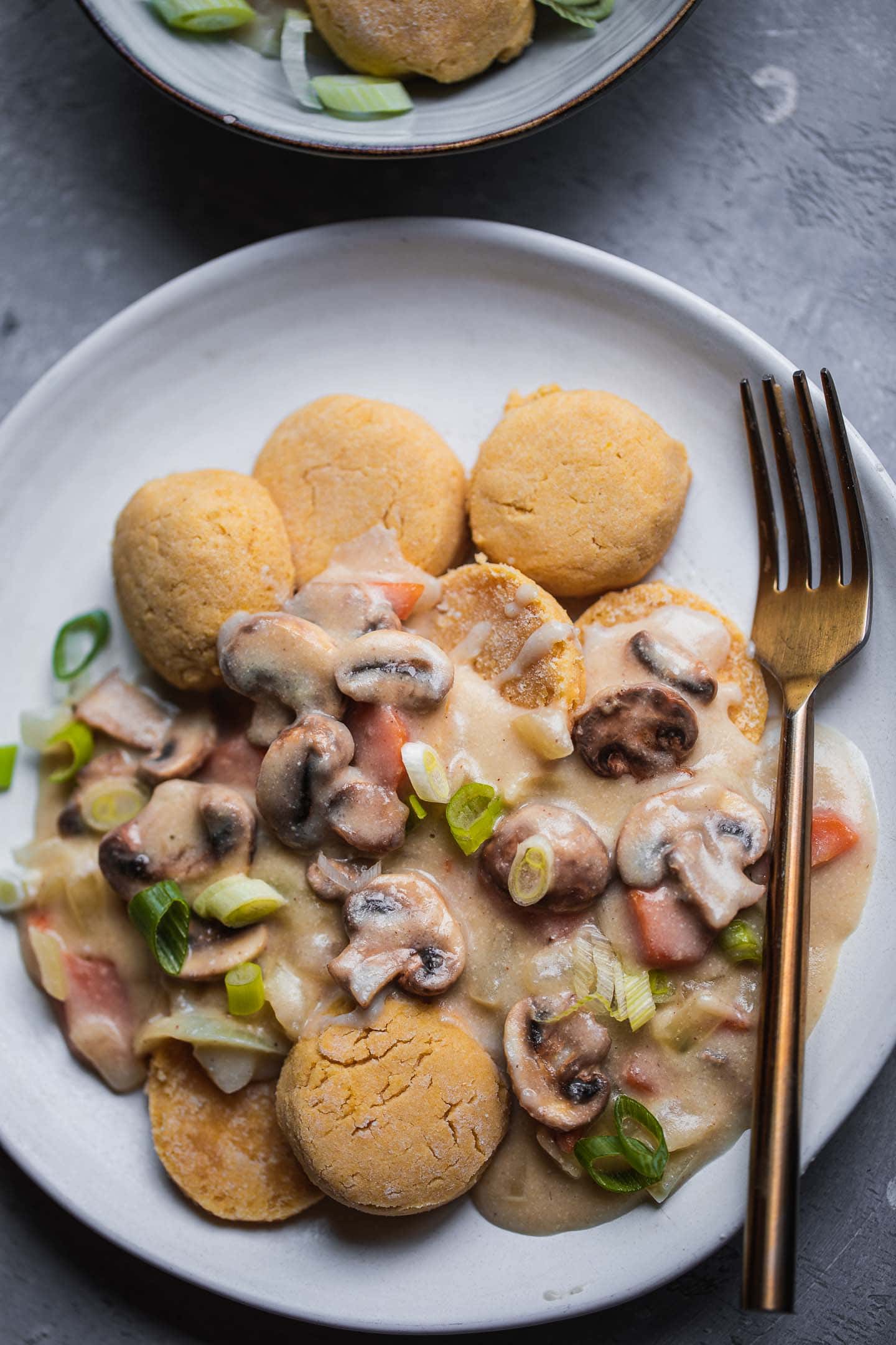 Plate of gluten-free vegan biscuits