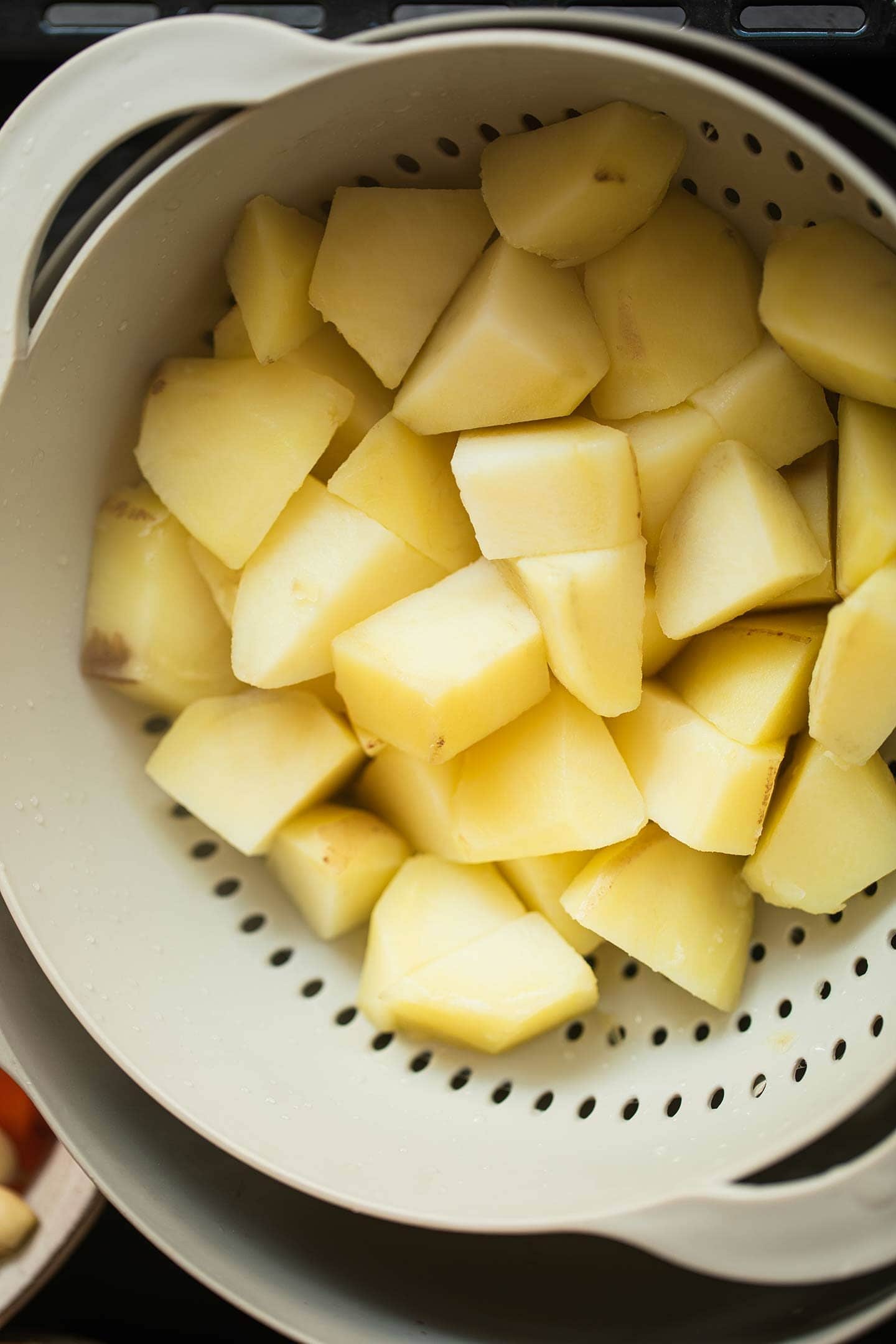 Potatoes in a colander