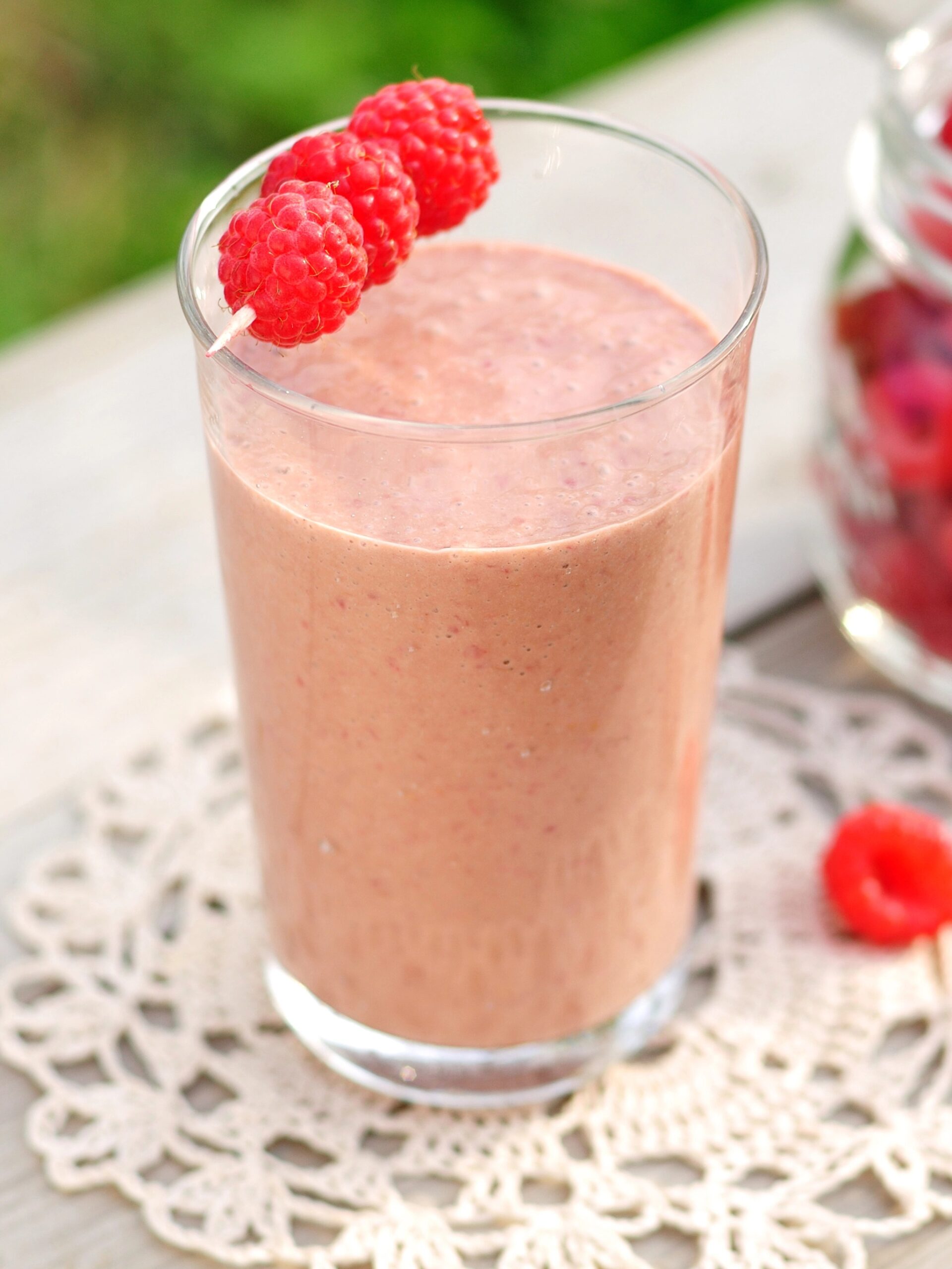 Chocolate Raspberry Banana Smoothie
