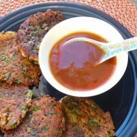 Easy vegan duck sauce in a bowl ready to serve